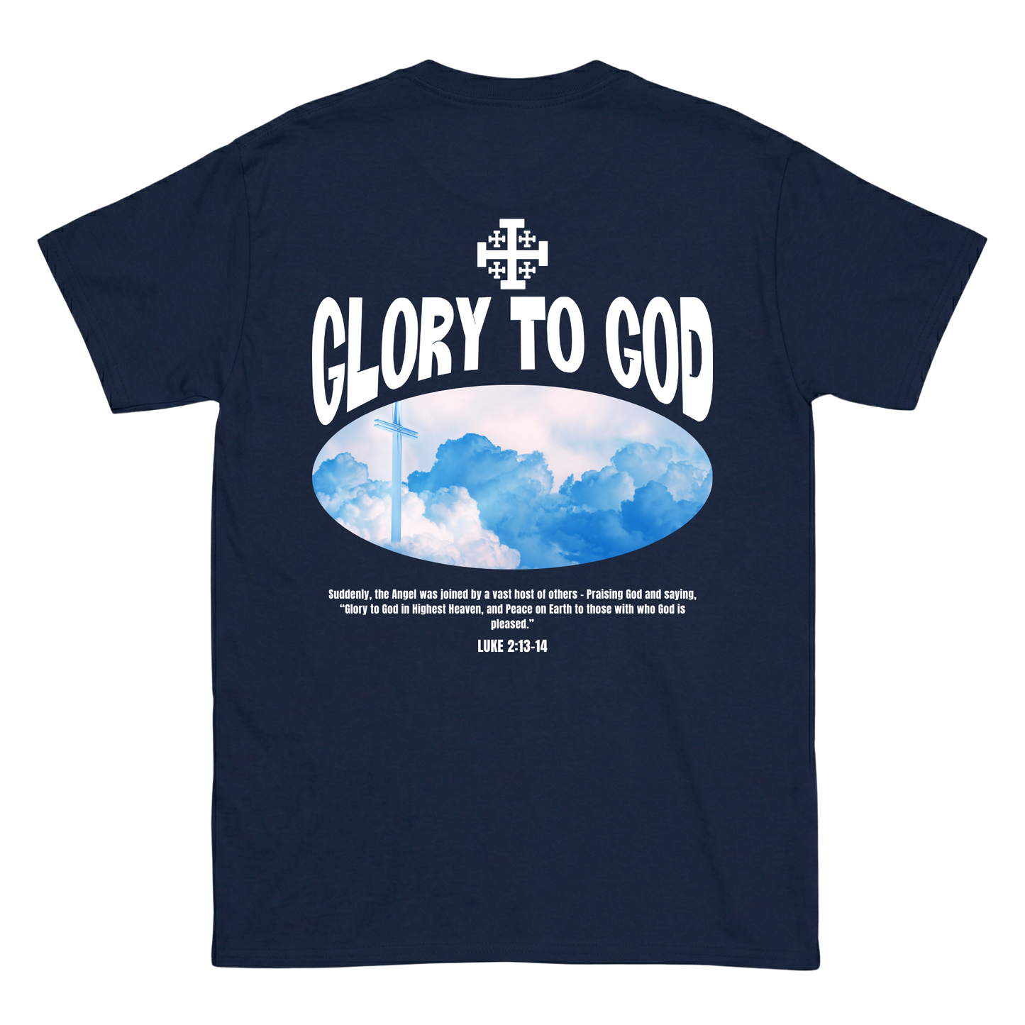 GLORY TO GOD Backprint T-Shirt II