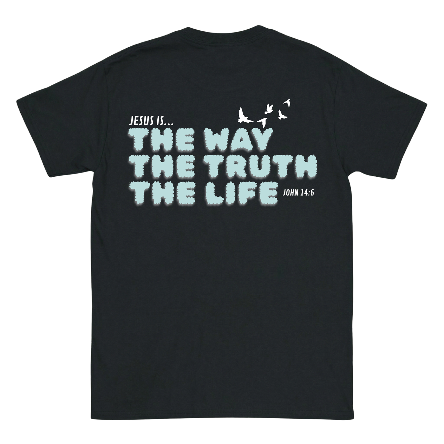 JESUS IS THE WAY, THE TRUTH, THE LIFE Backprint T-Shirt II