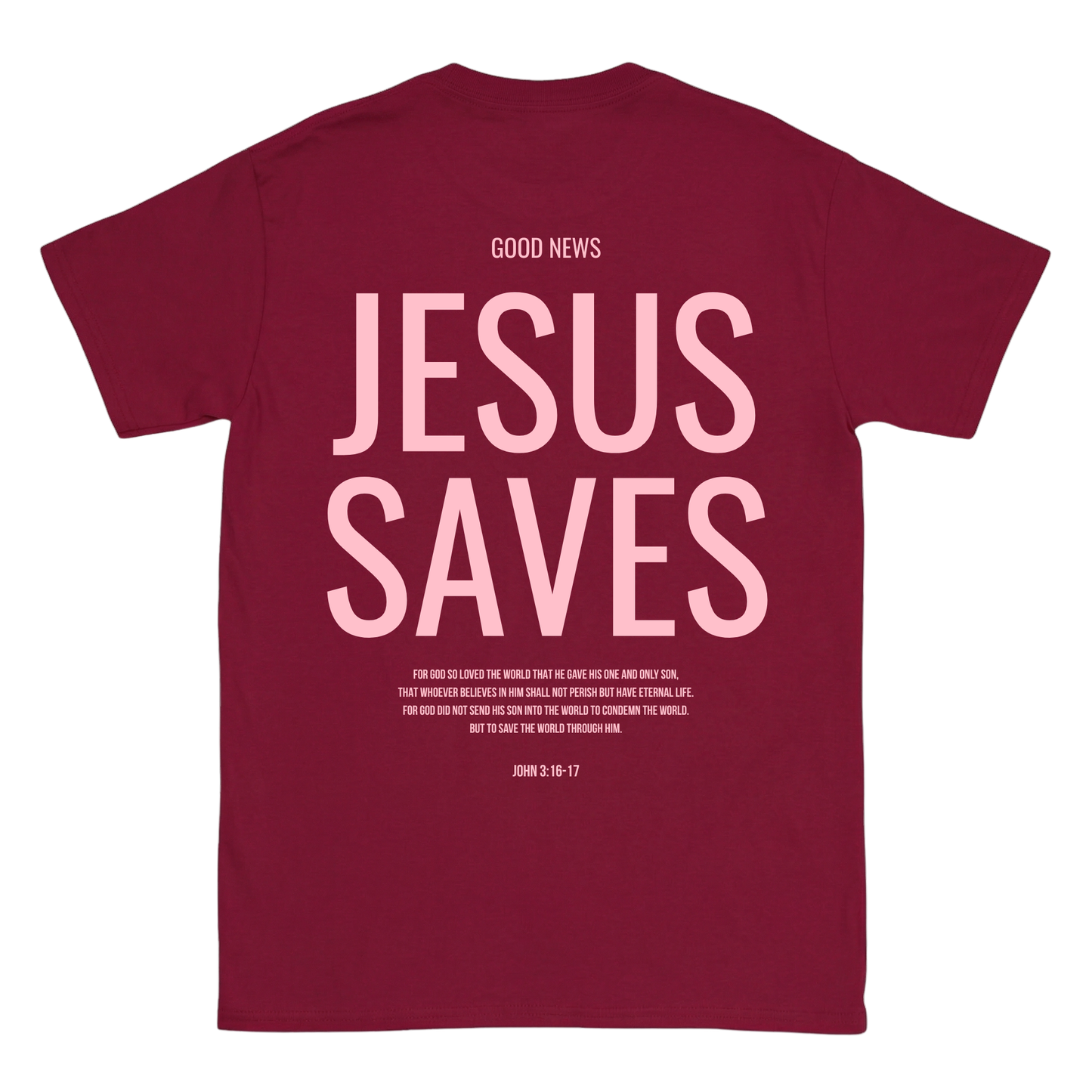 JESUS SAVES Front-/Backprint T-Shirt II