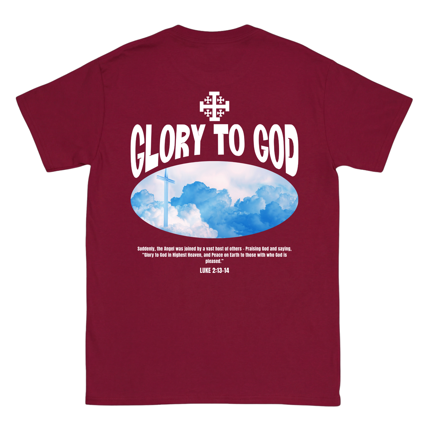 GLORY TO GOD Backprint T-Shirt II