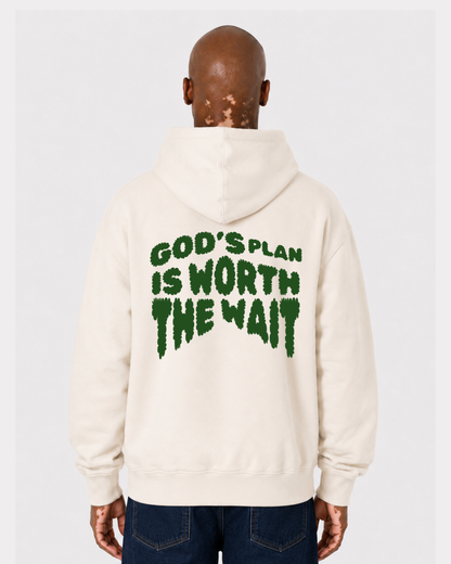 GOD'S PLAN IS WORTH THE WAIT Oversized Hoodie