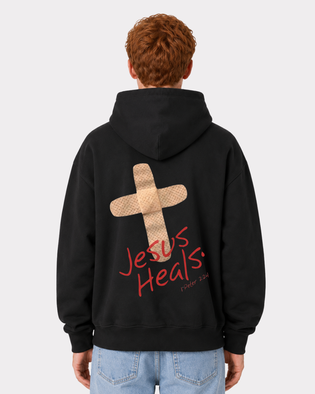 JESUS HEALS Oversized Hoodie