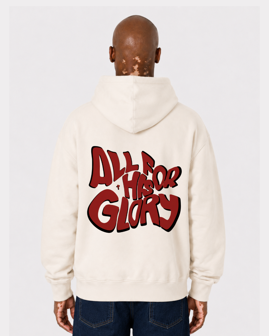 All for his glory Backprint Hoodie