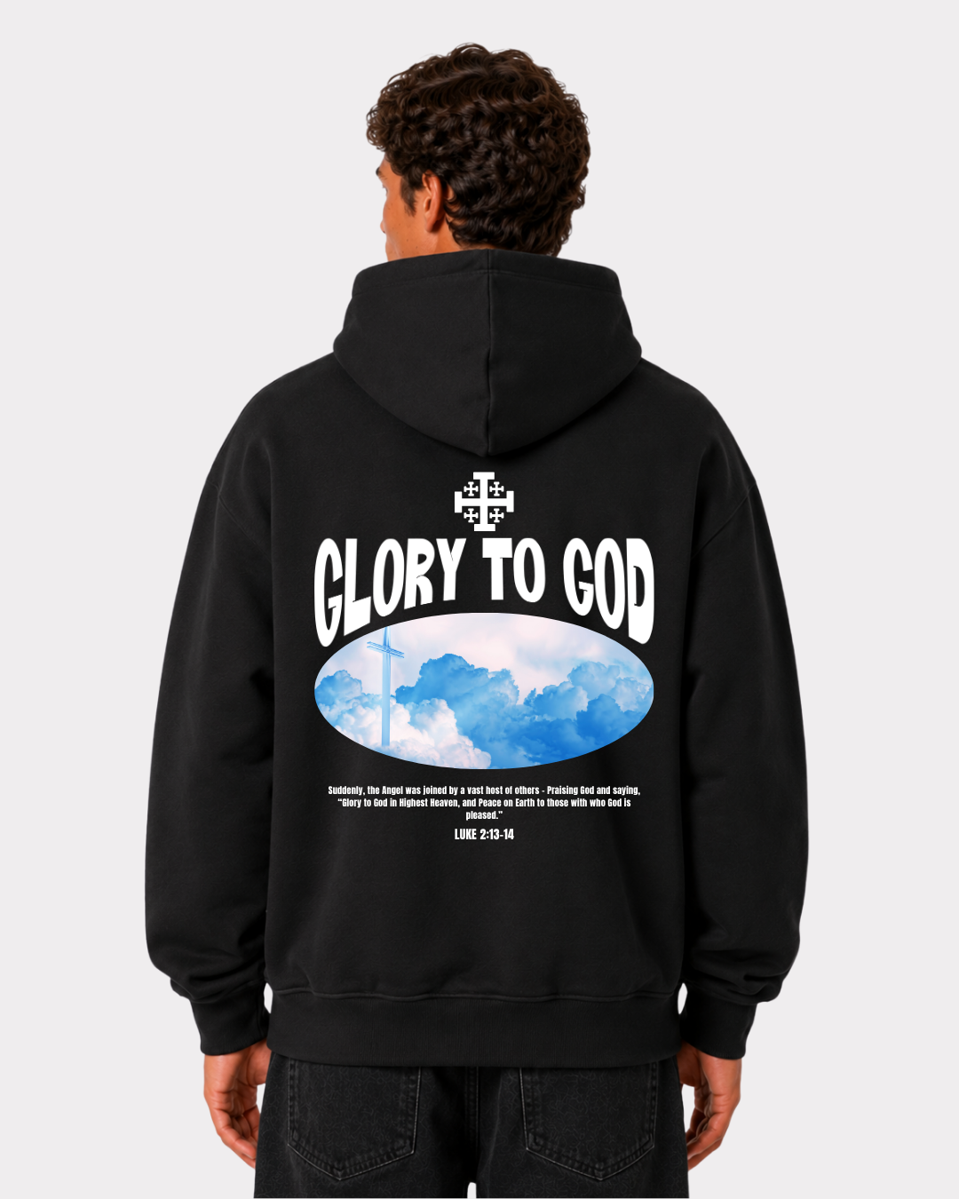 GLORY TO GOD Oversized Hoodie