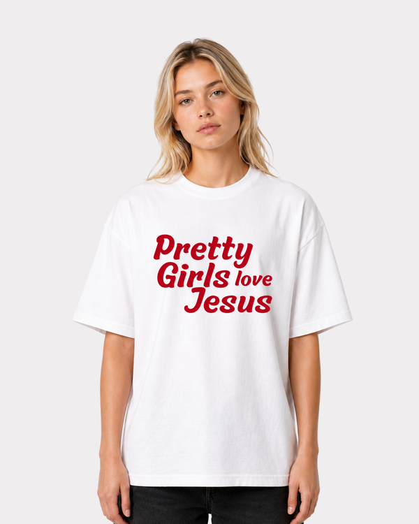 Pretty Girls love Jesus Frontprint T-Shirt II