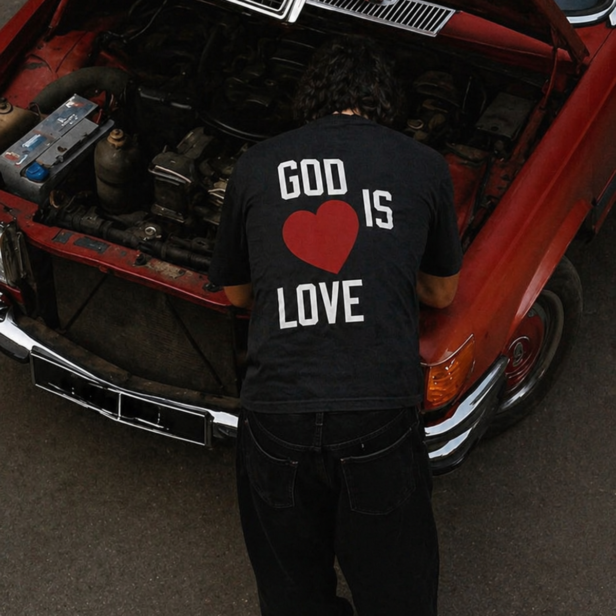 GOD IS LOVE Backprint T-Shirt II