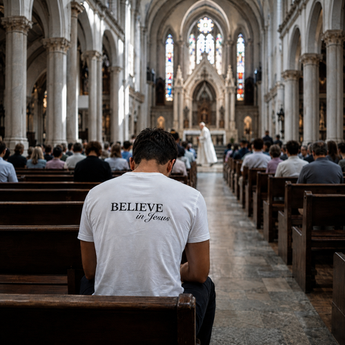 Believe in Jesus Backprint T-Shirt