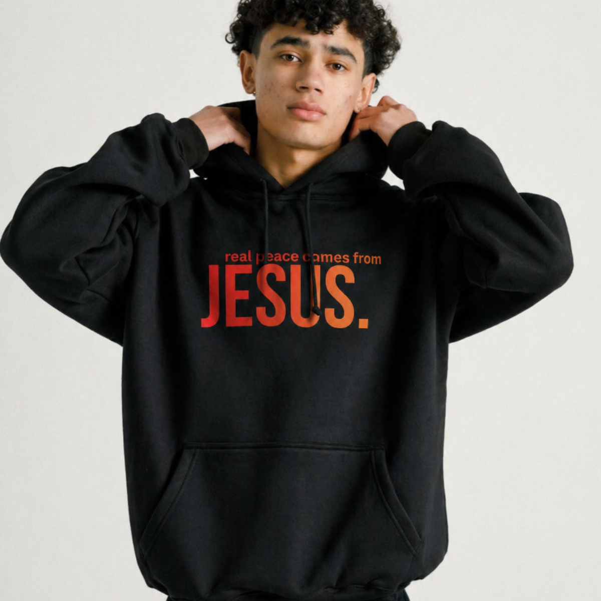 real peace comes from Jesus Hoodie